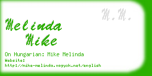 melinda mike business card